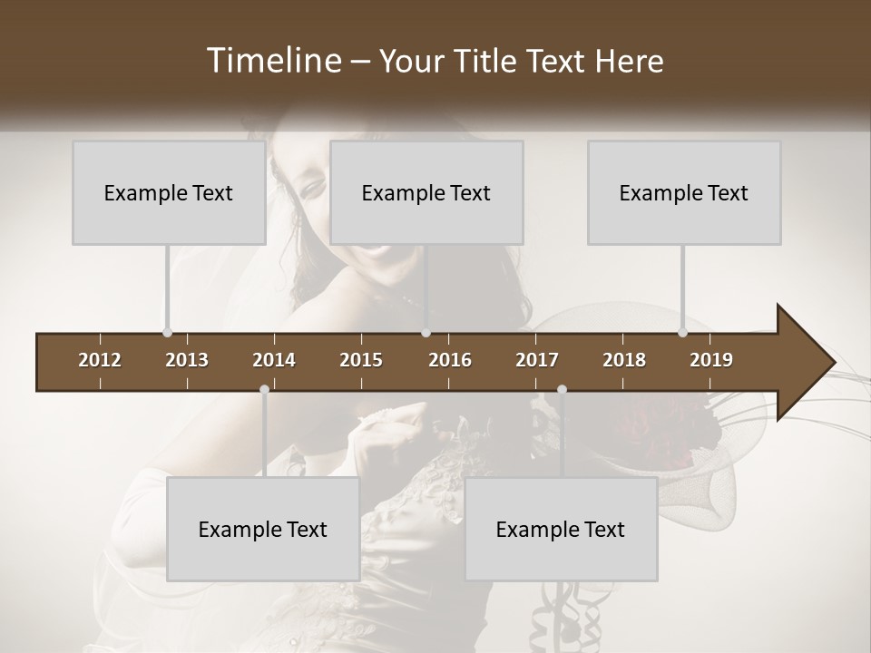 Model Woman Femininity PowerPoint Template