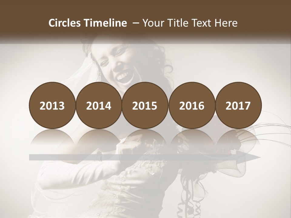 Model Woman Femininity PowerPoint Template