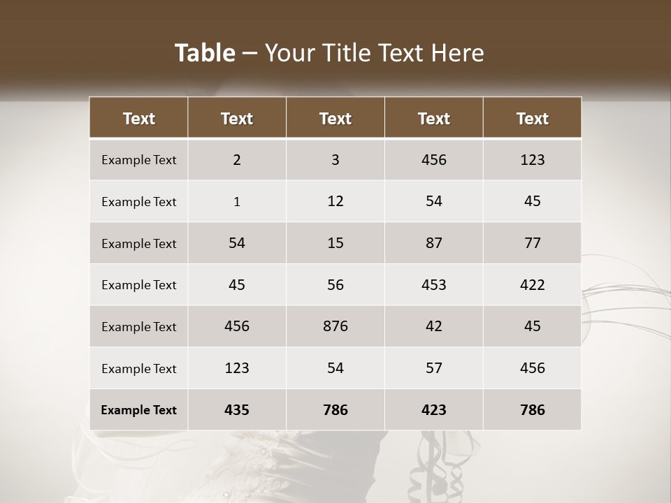 Model Woman Femininity PowerPoint Template