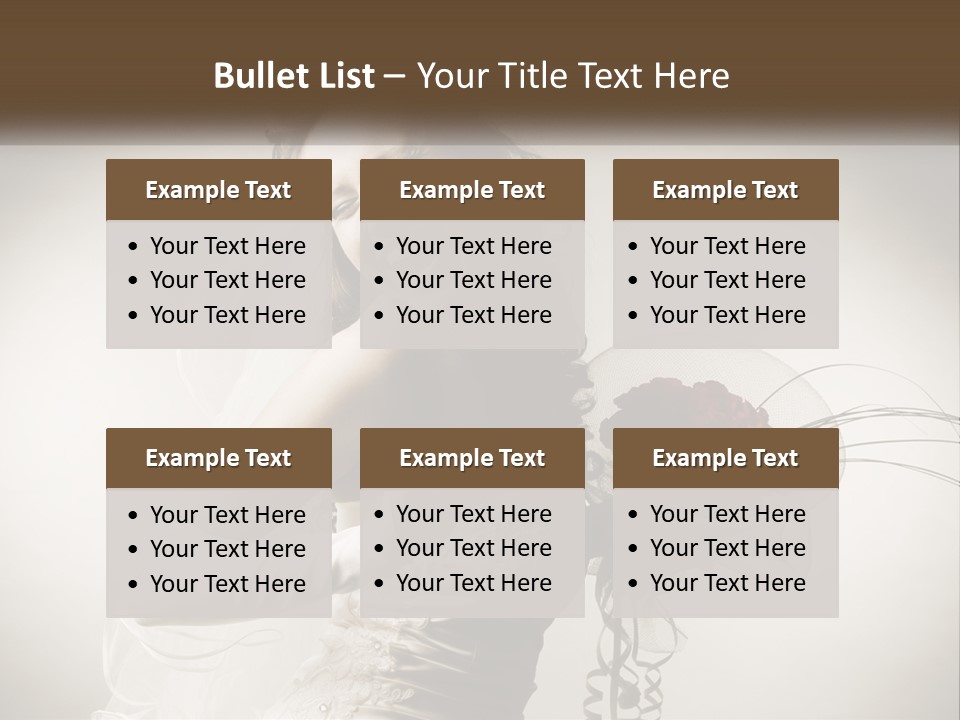 Model Woman Femininity PowerPoint Template