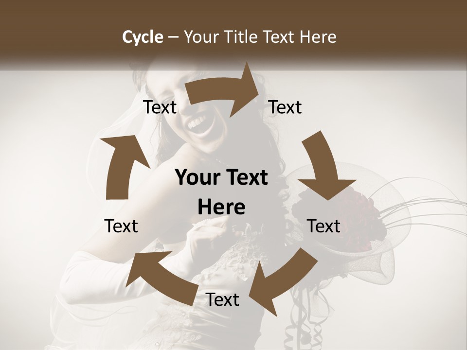 Model Woman Femininity PowerPoint Template