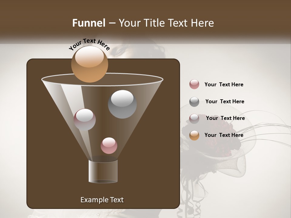 Model Woman Femininity PowerPoint Template