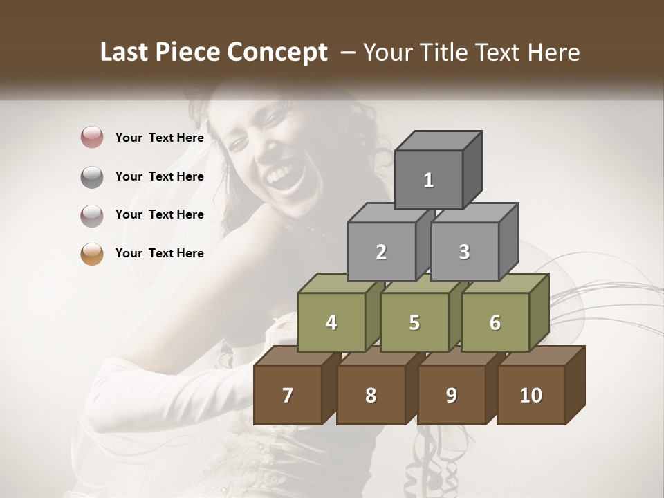 Model Woman Femininity PowerPoint Template