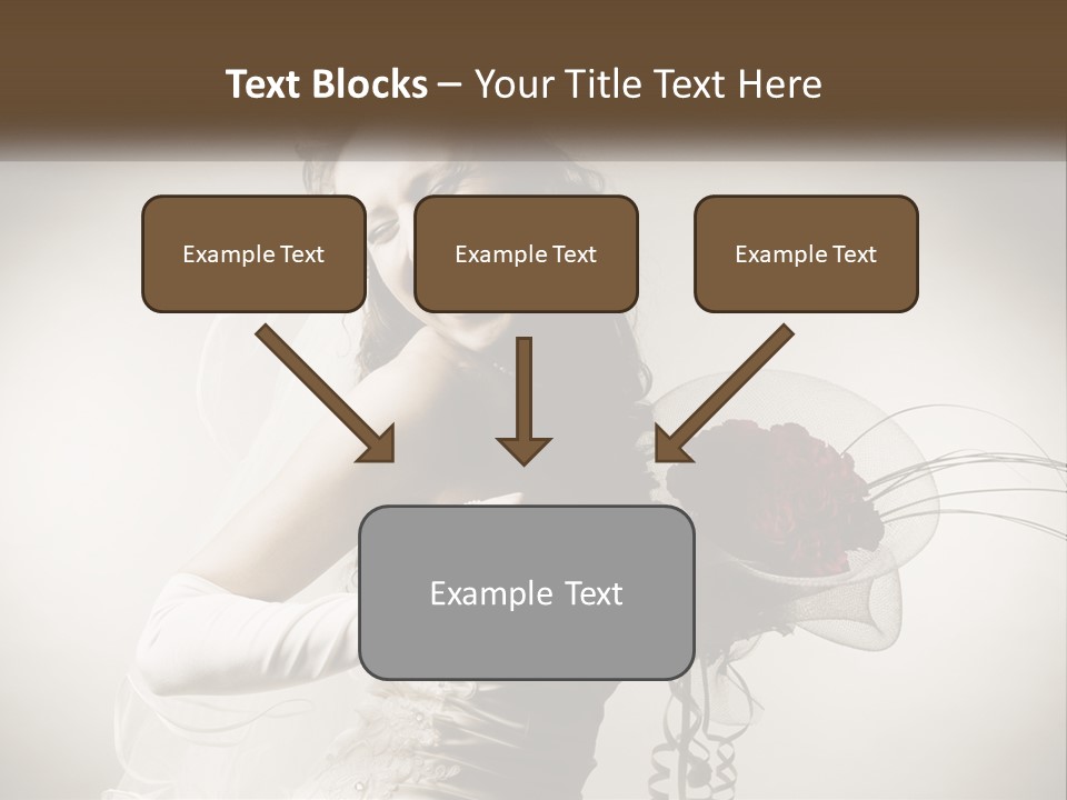 Model Woman Femininity PowerPoint Template