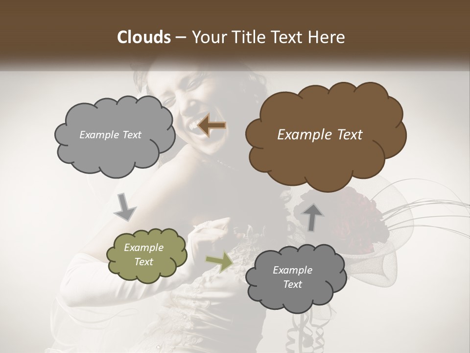 Model Woman Femininity PowerPoint Template