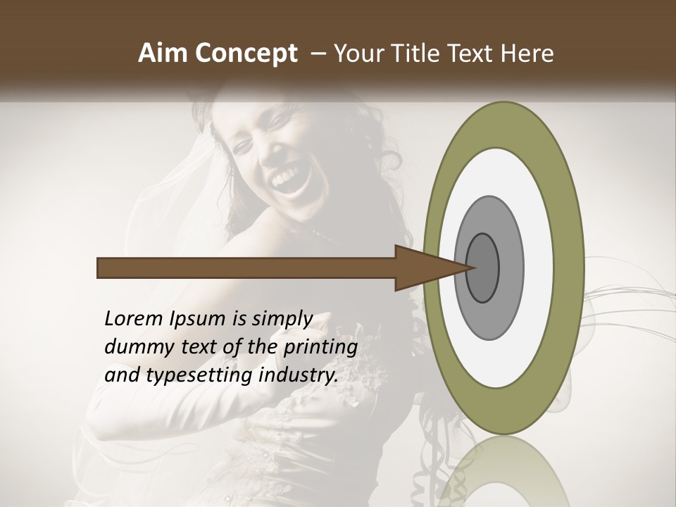 Model Woman Femininity PowerPoint Template