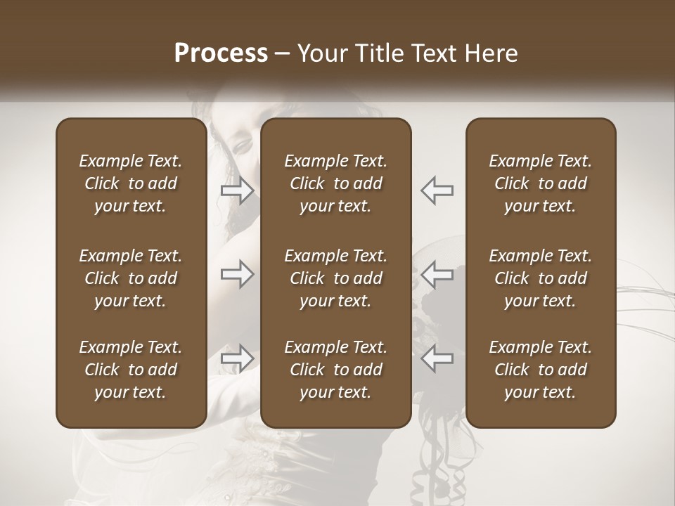 Model Woman Femininity PowerPoint Template