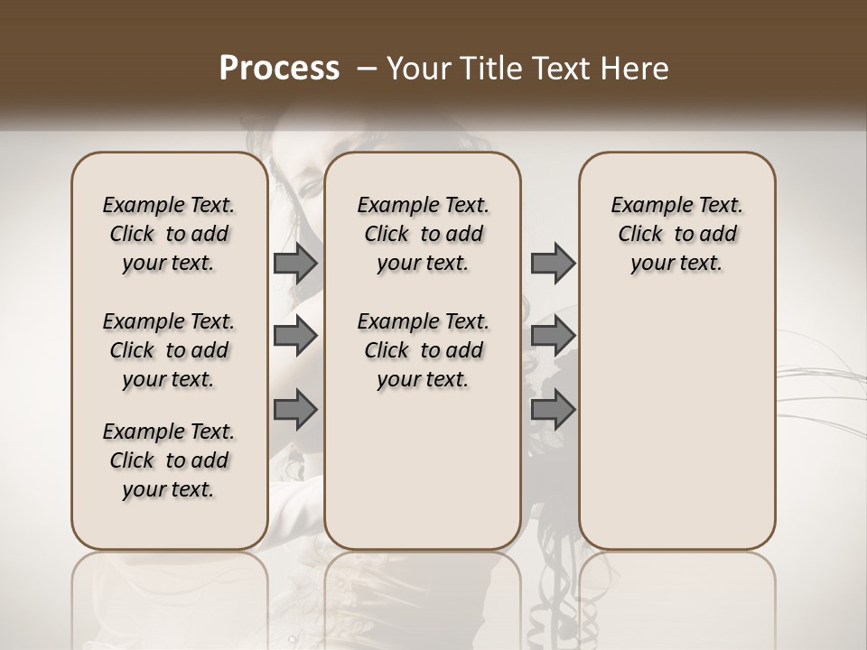 Model Woman Femininity PowerPoint Template