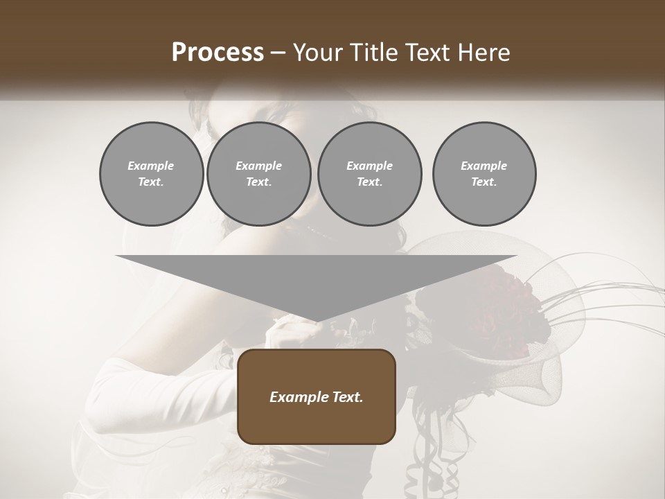 Model Woman Femininity PowerPoint Template