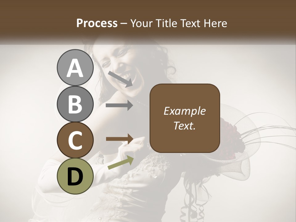 Model Woman Femininity PowerPoint Template