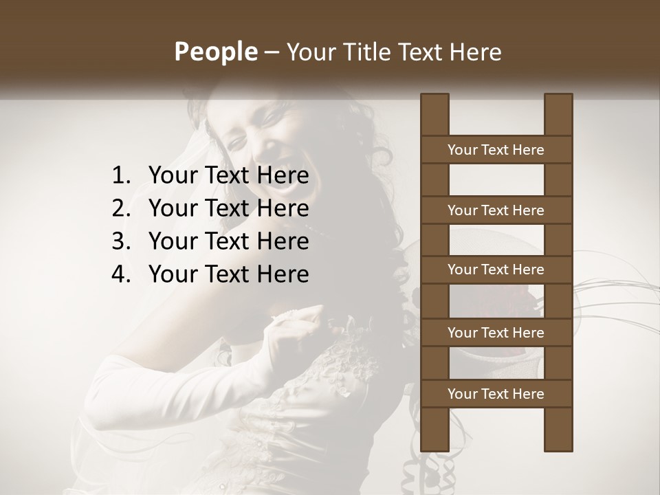 Model Woman Femininity PowerPoint Template