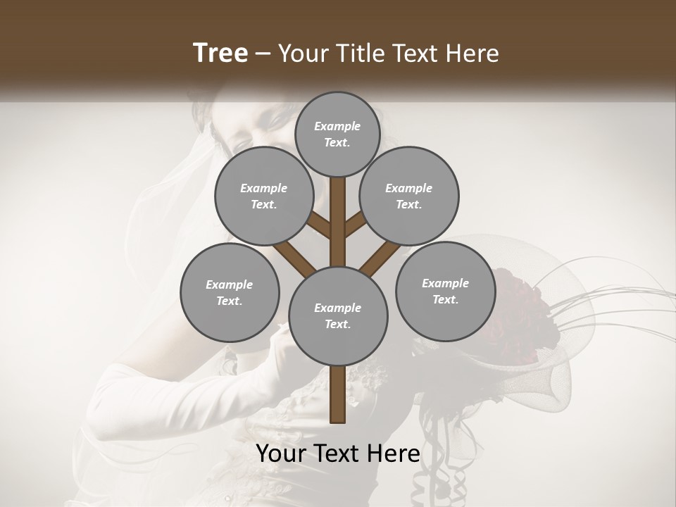 Model Woman Femininity PowerPoint Template