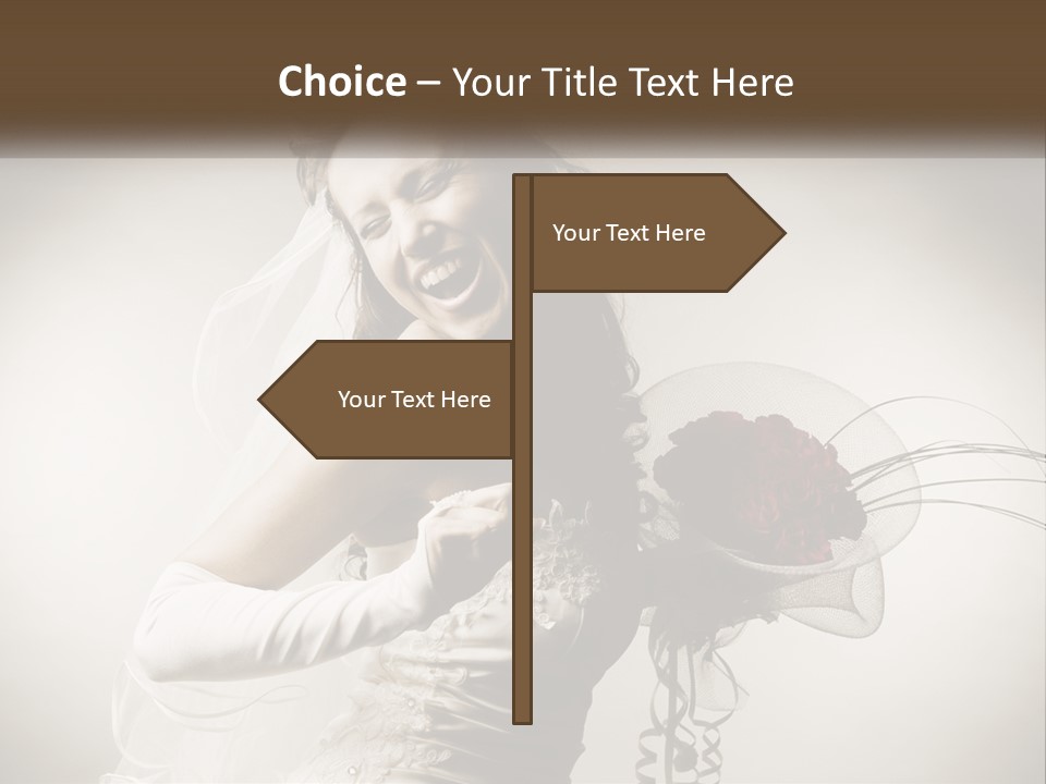 Model Woman Femininity PowerPoint Template