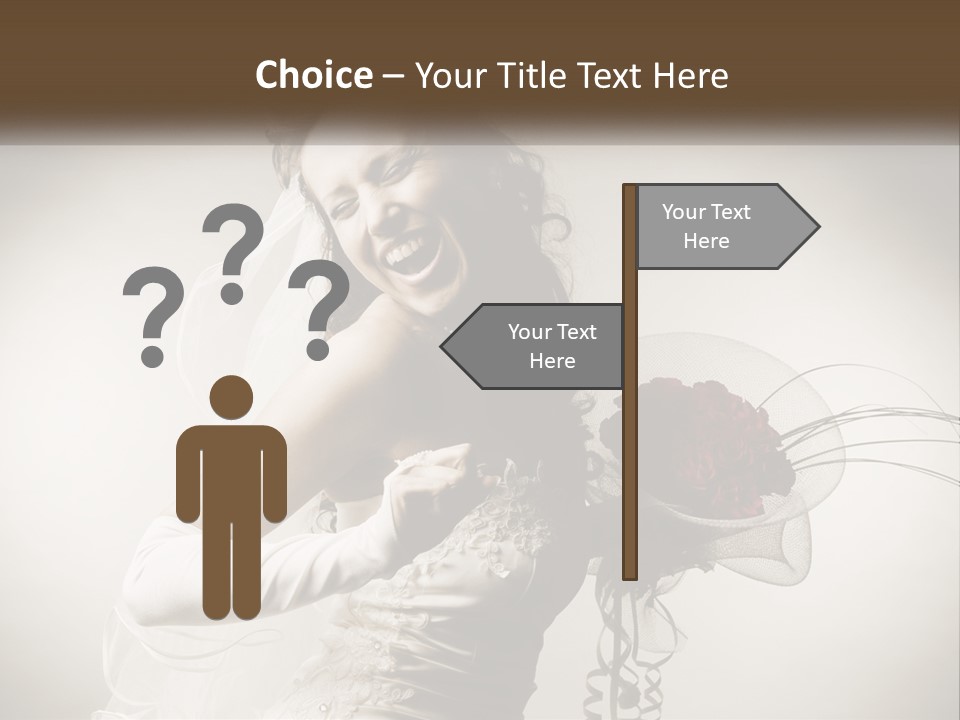 Model Woman Femininity PowerPoint Template