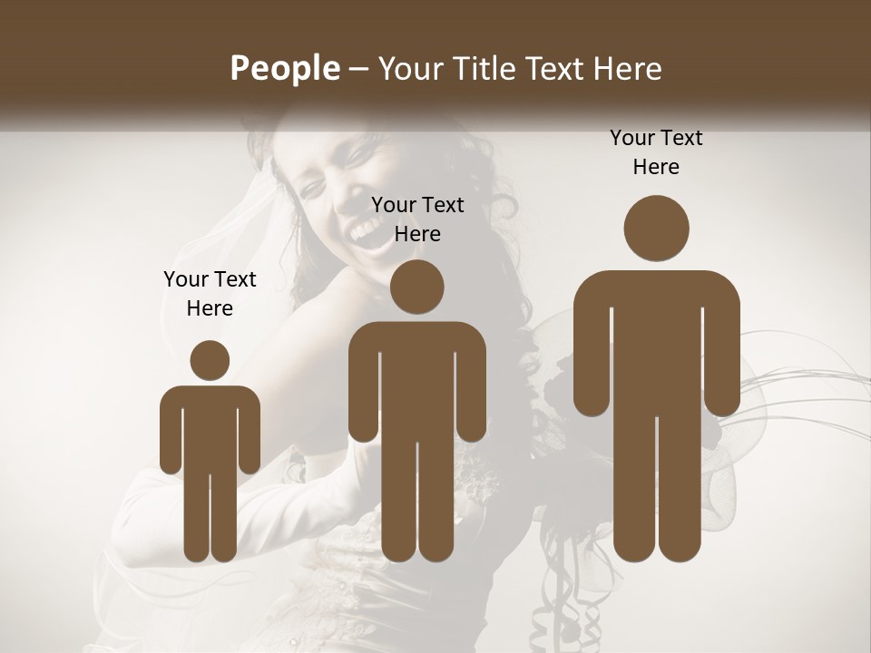 Model Woman Femininity PowerPoint Template