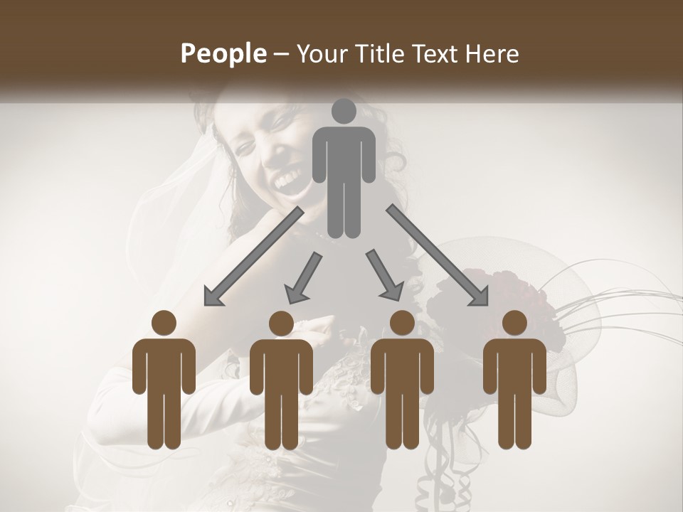 Model Woman Femininity PowerPoint Template