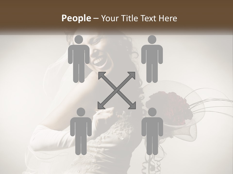 Model Woman Femininity PowerPoint Template