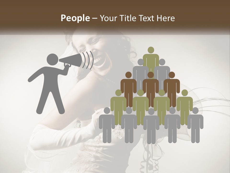 Model Woman Femininity PowerPoint Template