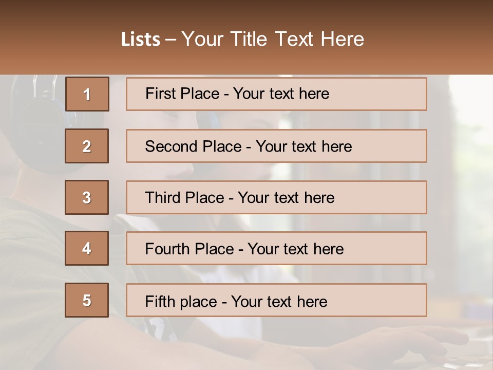 Happy Profile Technology PowerPoint Template