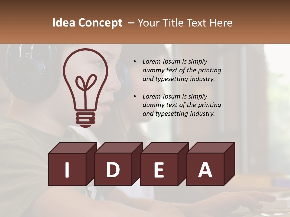 Happy Profile Technology PowerPoint Template