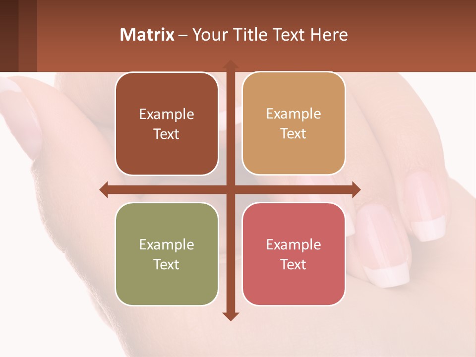 Thumb Care Arm PowerPoint Template