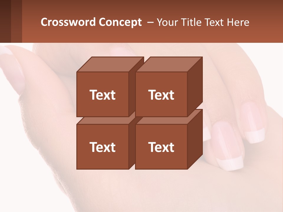 Thumb Care Arm PowerPoint Template