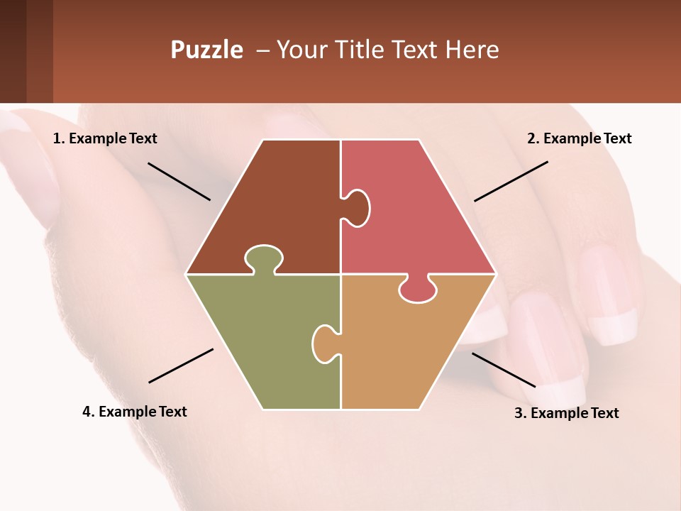 Thumb Care Arm PowerPoint Template