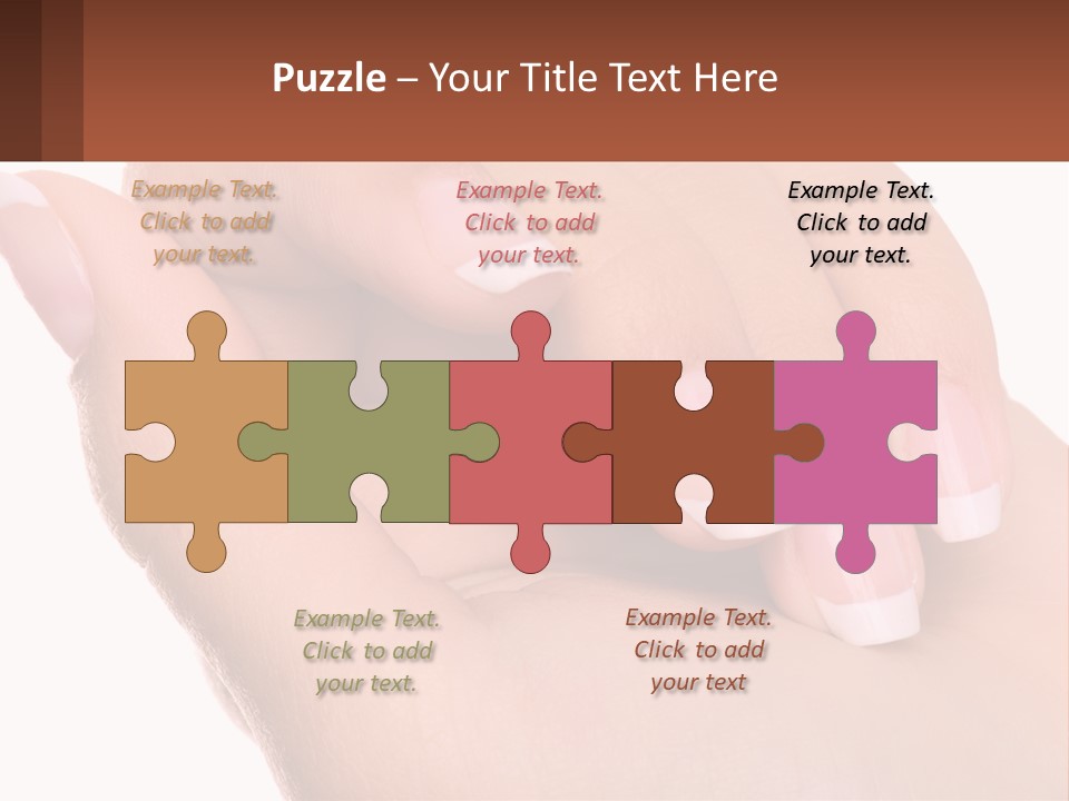 Thumb Care Arm PowerPoint Template