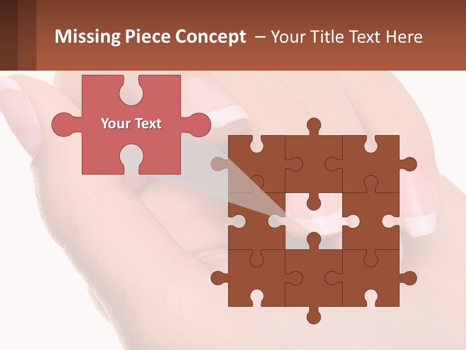 Thumb Care Arm PowerPoint Template