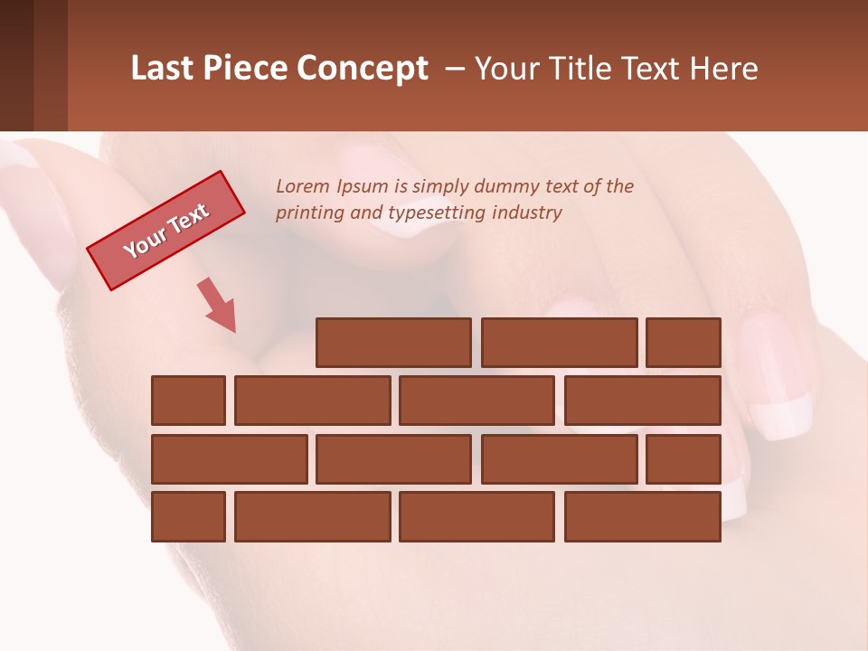 Thumb Care Arm PowerPoint Template