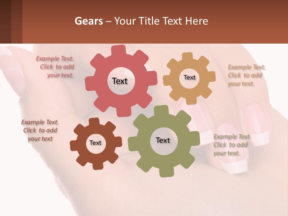 Thumb Care Arm PowerPoint Template