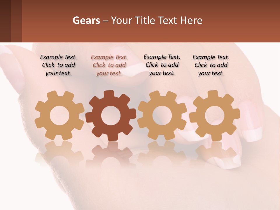 Thumb Care Arm PowerPoint Template