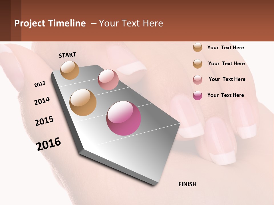 Thumb Care Arm PowerPoint Template