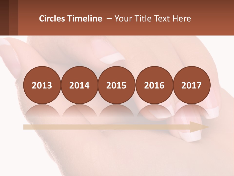 Thumb Care Arm PowerPoint Template