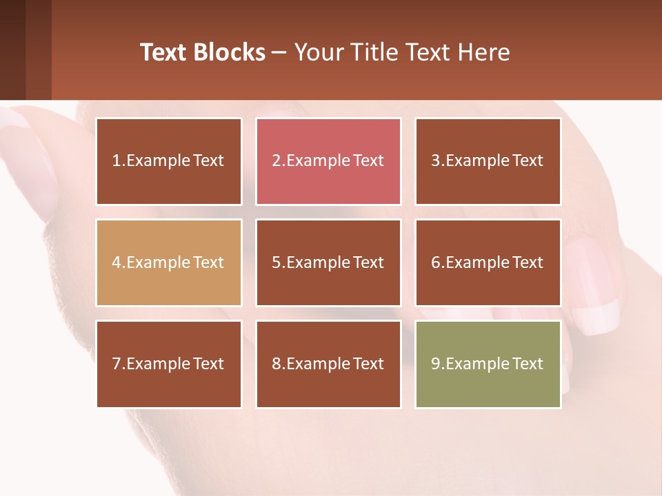 Thumb Care Arm PowerPoint Template