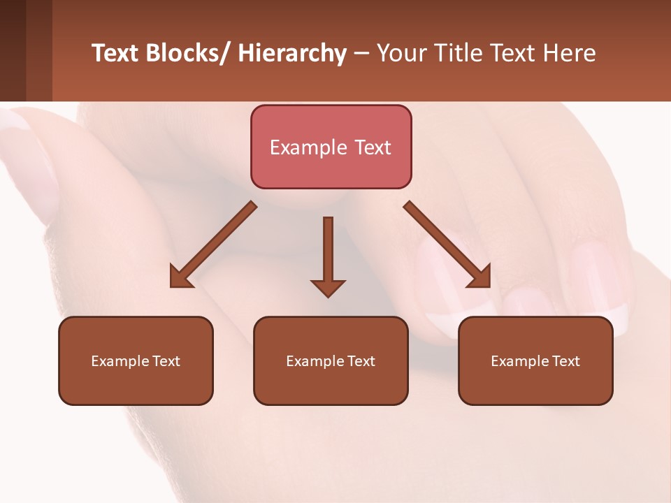 Thumb Care Arm PowerPoint Template