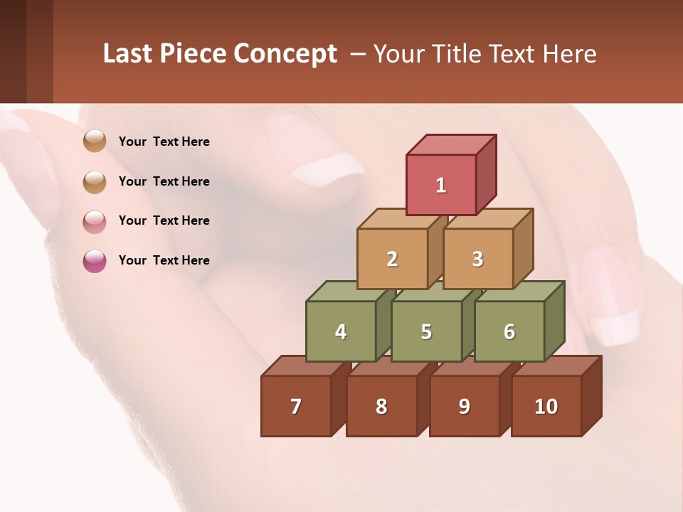 Thumb Care Arm PowerPoint Template