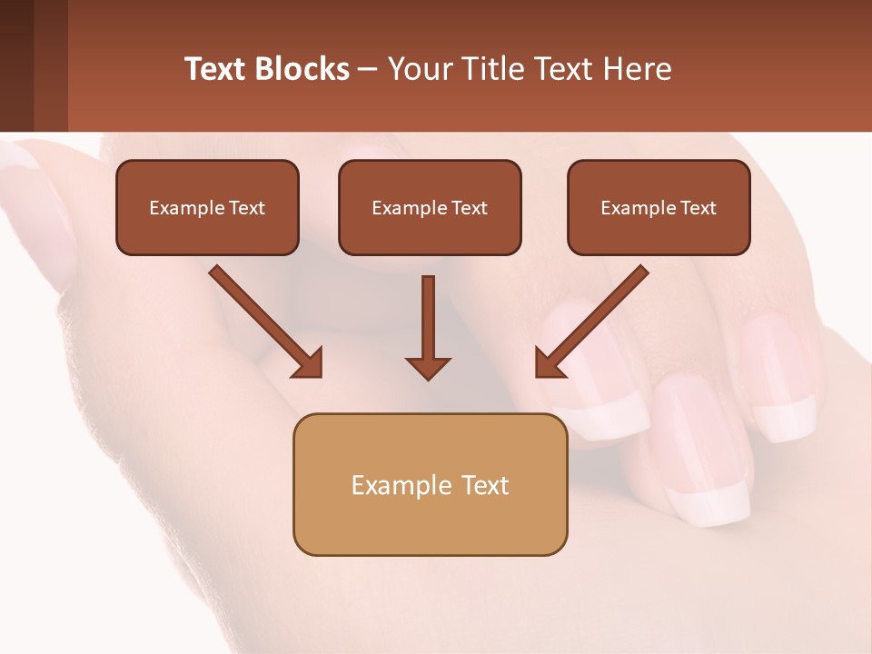 Thumb Care Arm PowerPoint Template