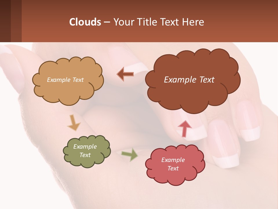 Thumb Care Arm PowerPoint Template