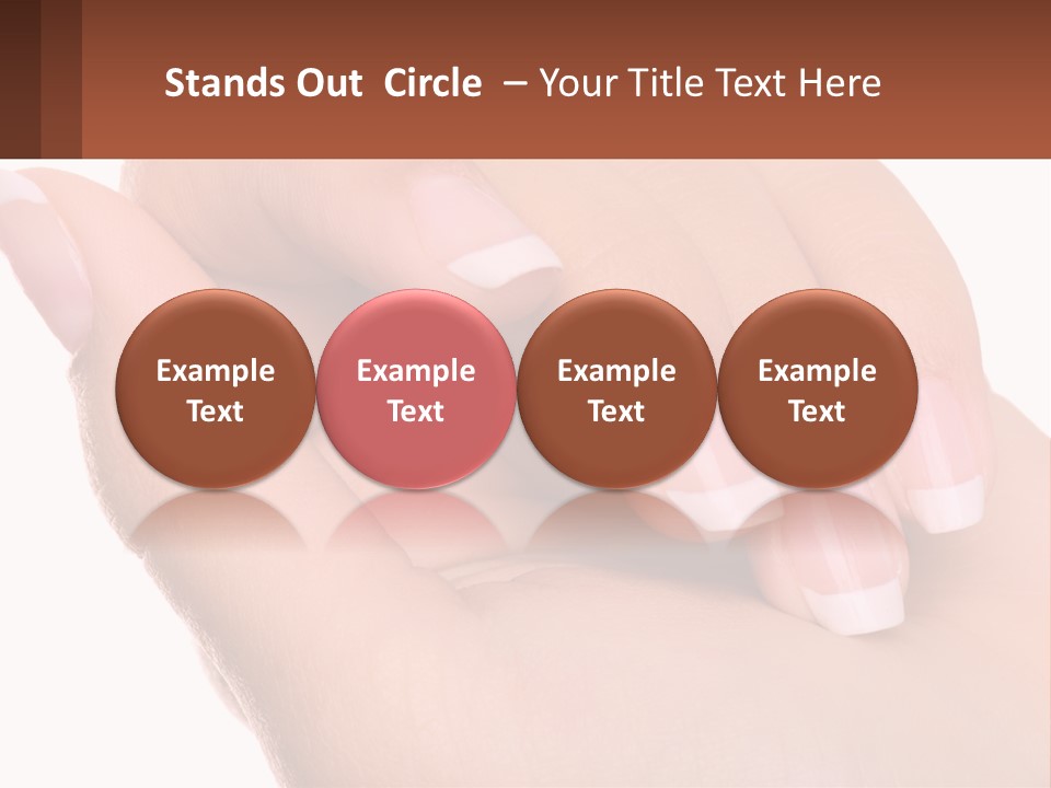 Thumb Care Arm PowerPoint Template