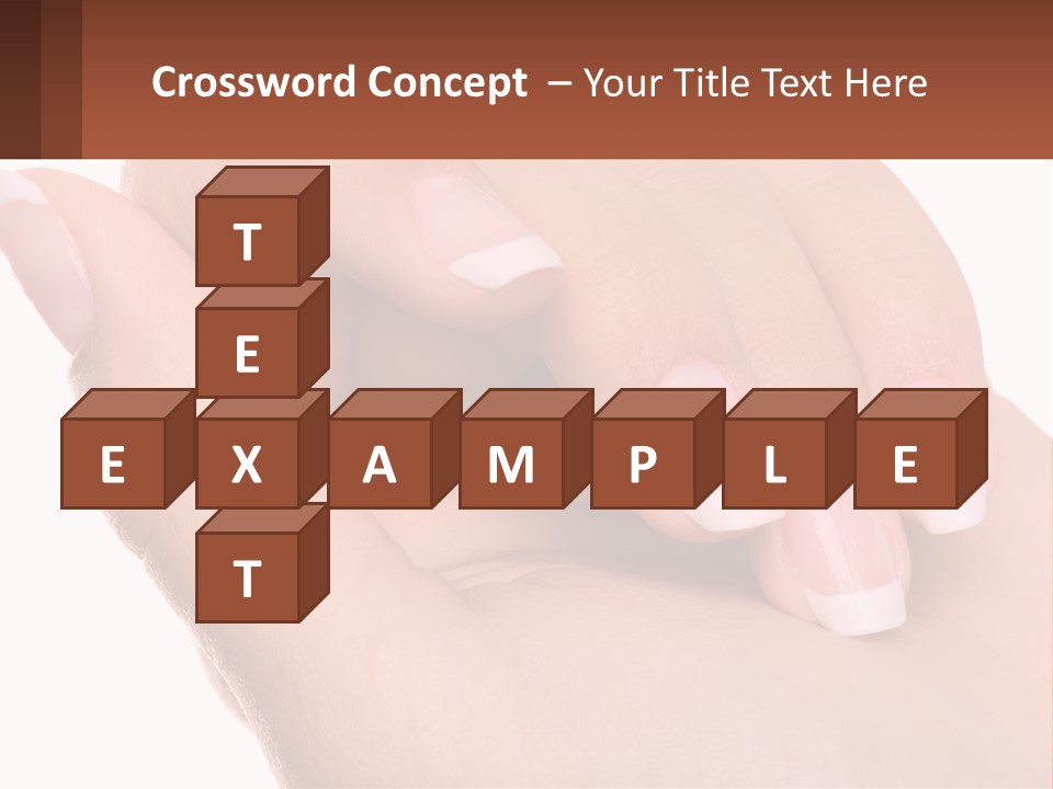 Thumb Care Arm PowerPoint Template