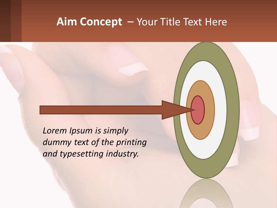 Thumb Care Arm PowerPoint Template