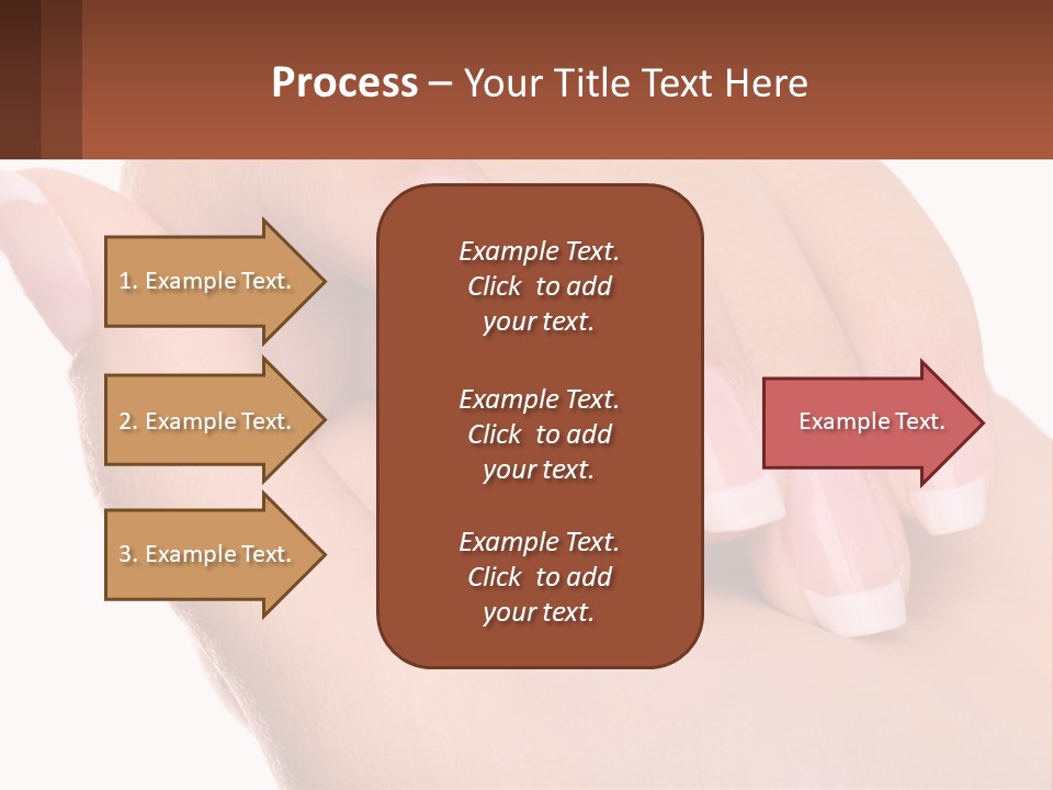 Thumb Care Arm PowerPoint Template