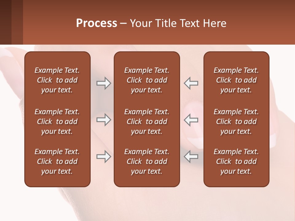 Thumb Care Arm PowerPoint Template