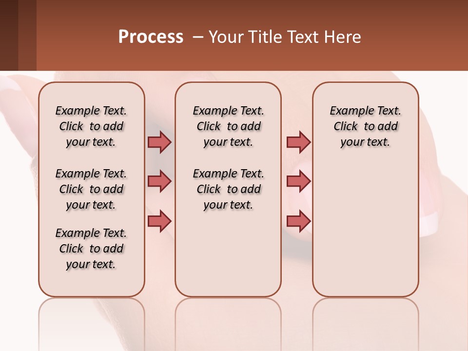 Thumb Care Arm PowerPoint Template