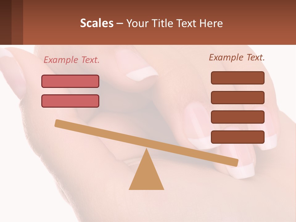 Thumb Care Arm PowerPoint Template