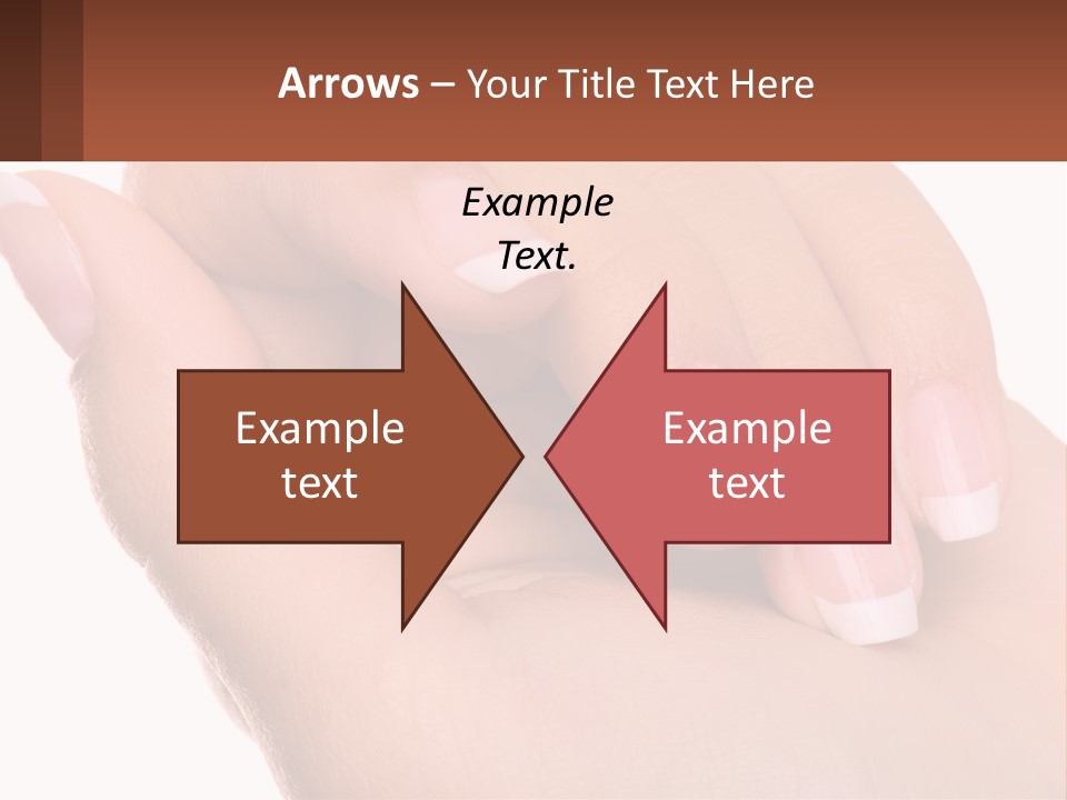 Thumb Care Arm PowerPoint Template