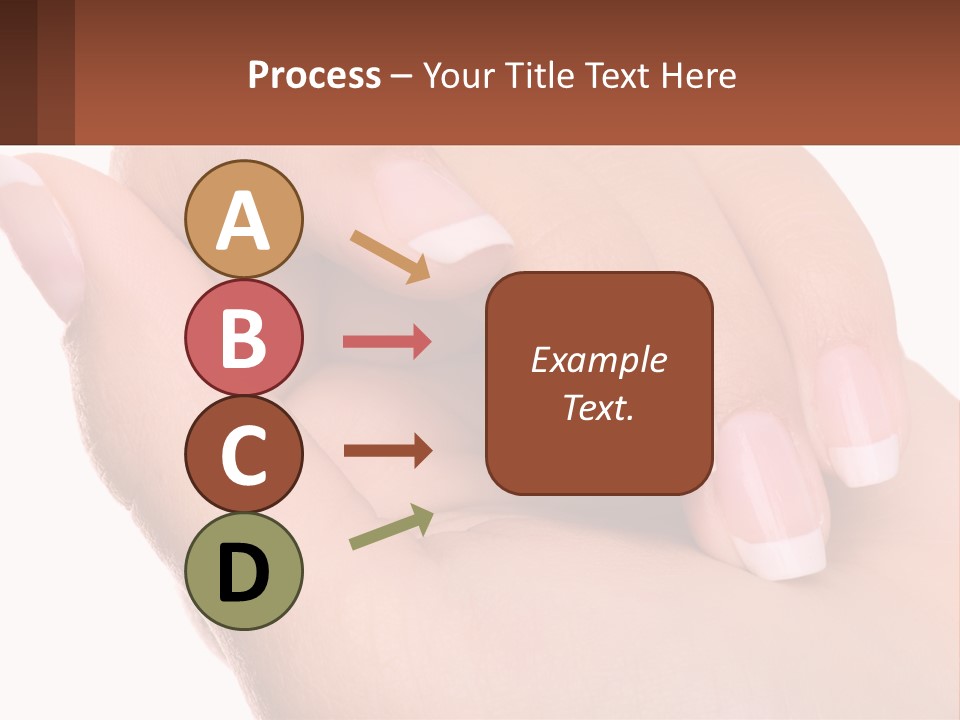 Thumb Care Arm PowerPoint Template