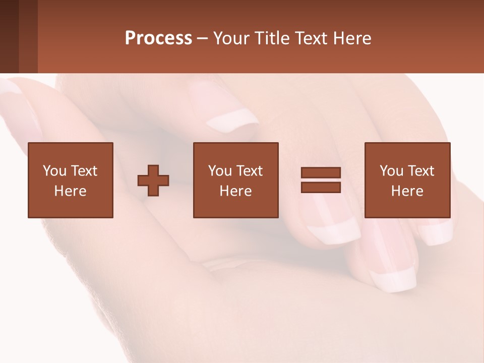 Thumb Care Arm PowerPoint Template