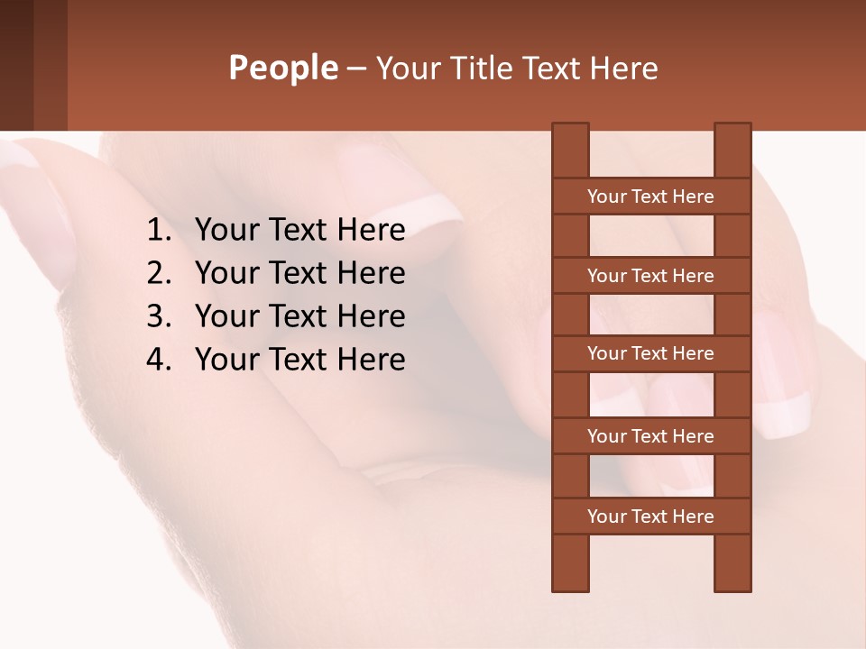 Thumb Care Arm PowerPoint Template